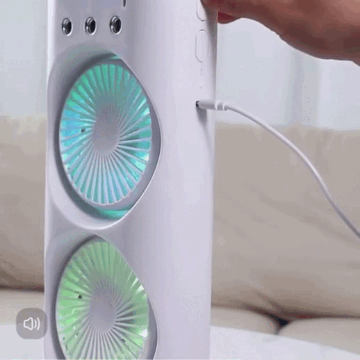 Ventilador Humidificador Elegance Doble Difusor